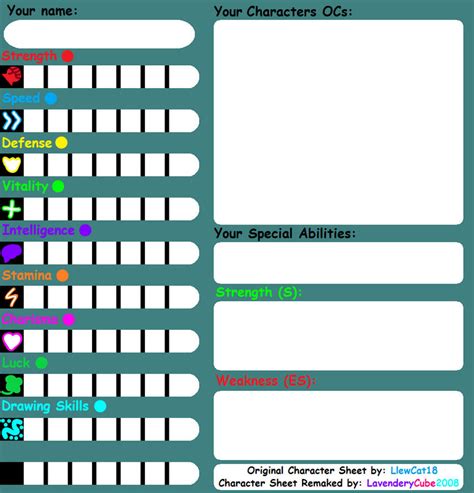 Character Stats Sheet (Remaked) by LavendexaryCubey2008 on DeviantArt