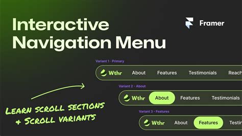 Interactive Navigation Menu in Framer (No-code tutorial) - YouTube