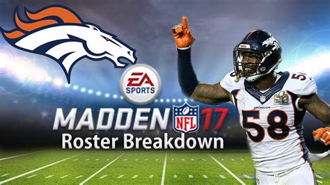 Madden 17 Official Ratings Denver Broncos - YouTube