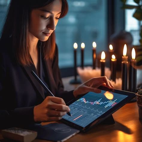 Premium AI Image | business person analyzing financial chart