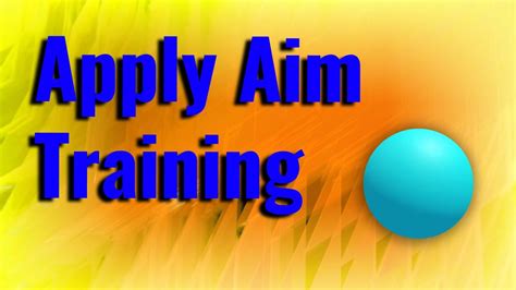How To Apply Aim Training To A Game And Why You Can't Aim In Game | Aim ...