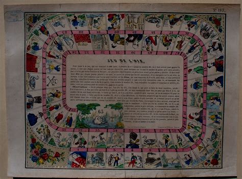 Jeu de l'Oie - Game of the Goose - Gioco dell'Oca 1864 Percorso di 63 ...