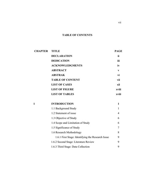 vii TABLE OF CONTENTS CHAPTER