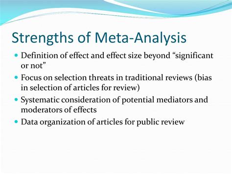 PPT - META-ANALYSIS OF RESEARCH PowerPoint Presentation, free download ...