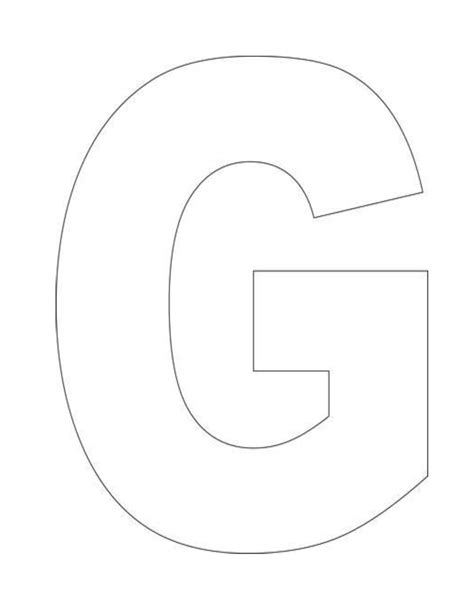 Printable Letter G Craft Template, Web letter g craft | g is for ...