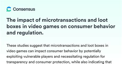The Impact Of Microtransactions And Loot Boxes In Video Games On ...