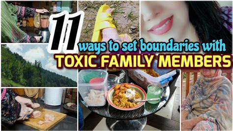 How to Set Boundaries With Toxic Family Members || 9 Signs of a Toxic ...