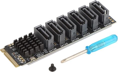 Amazon.com: M.2 to SATA3.0 Adapter Card, 6Gbps High Speed ASM1166 M.2 ...