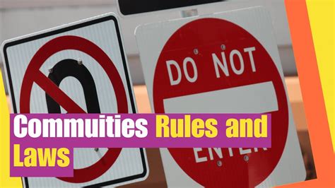 Community Rules and Laws | Learn why rules and laws are important to a ...
