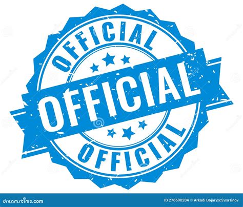 Official vector seal stock vector. Illustration of site - 276690204