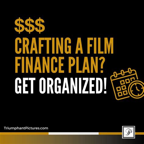 How to plan and budget your film | Triumphant Pictures posted on the ...