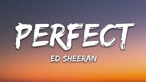 Ed Sheeran - Perfect (Lyrics) Chords - Chordify
