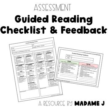 Guided Reading Tracker and Student Feedback Form by Madame J's Junior ...