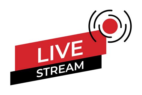 Live stream symbol icon. Online stream sign. Flat simple design. Vector ...