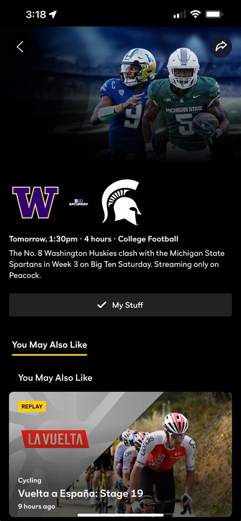 TV Options for the game this Saturday