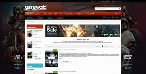 Game Store Website Templates | ThemeForest