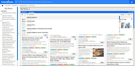 Filtering My News - FinTech Studios