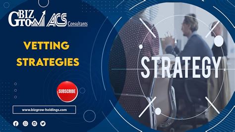 Vetting Strategies - YouTube