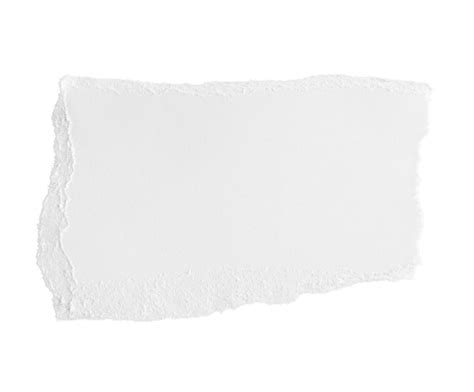 White ripped piece of paper isolated on transparent background PNG file ...
