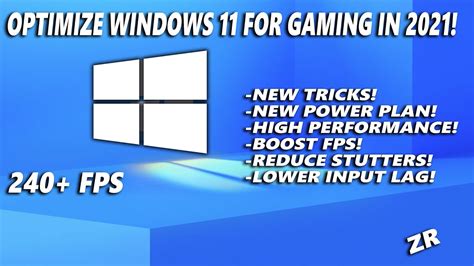 How to optimize Windows 11 for max gaming FPS?