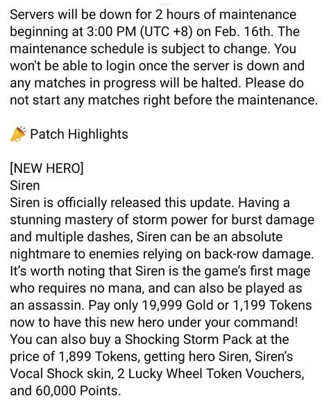 Patch Notes : r/heroesevolved
