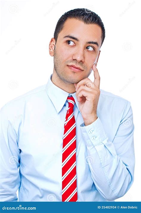 Portrait of Thoughtful Businessman Stock Photo - Image of handsome ...