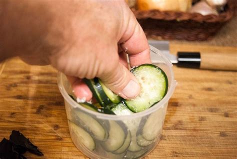 Tsukemono - Japanese Quick Pickled Cucumbers (Shiozuke Tsukemono)