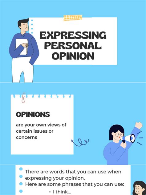 Lesson 1 Expressing Personal Opinion | PDF