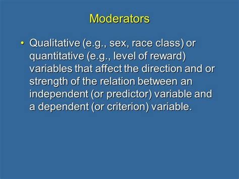 Moderation and Mediation Explained – Dr Martin Lea