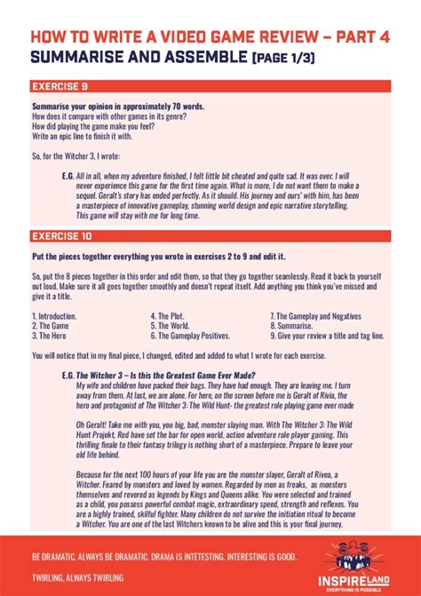 InspIRELAND – HOW TO WRITE A VIDEO GAME REVIEW 04 | Inspireland