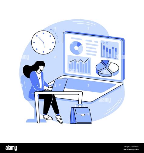 Analyzing data isolated cartoon vector illustrations Stock Vector Image ...