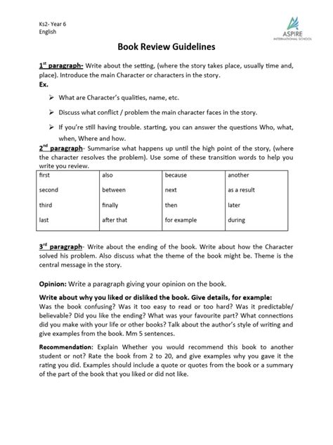 Book-film Review Guidelines | PDF