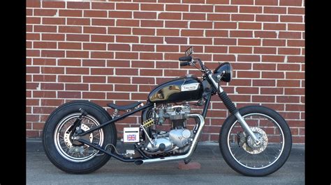 1976 Triumph Bonneville T140 750 Bobber - YouTube