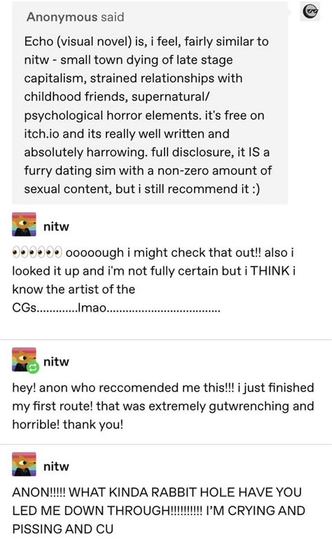 Game recommendations, and their impacts : r/CuratedTumblr