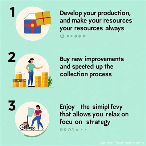 Resource Management Strategy Game | Stable Diffusion Online