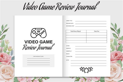 Video Game Review Journal Graphic by printile · Creative Fabrica
