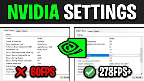 NVIDIA CONTROL PANEL - Best Settings for FPS & NO DELAY! (UPDATED ...