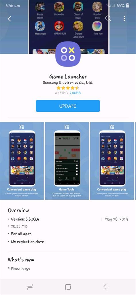 Game launcher new update. Bugs fix. - Samsung Members