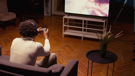 Frustrated gamer raging after getting game over screen, playing on ...