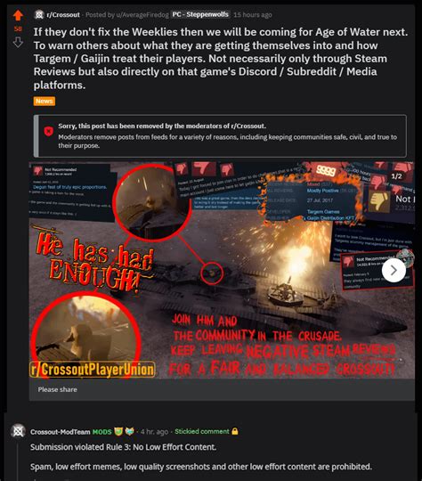 How do community moderators handle toxic feedback stemming from game mod issues?