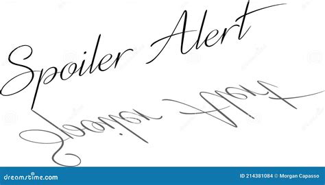 Spoiler Alert Text Sign Illustration Stock Vector - Illustration of ...