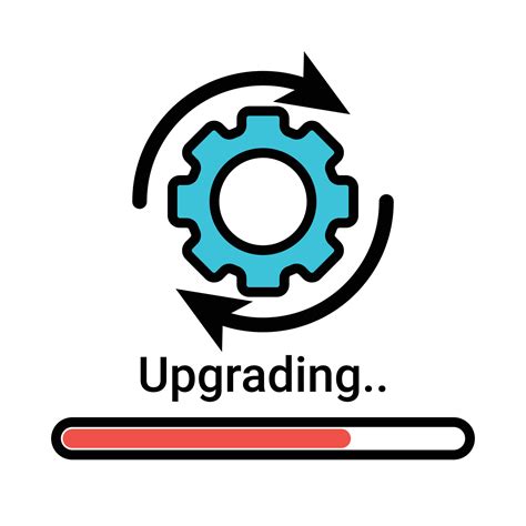 Update Vector Icon, Upgrade System Sign, Installing Software, Gear ...