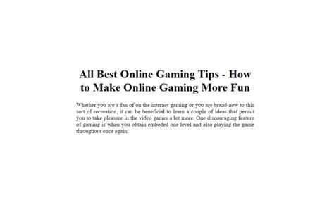 How can we structure gaming guides to offer quick tips & detailed help without overwhelming players?