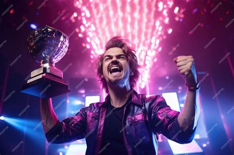 Premium AI Image | Triumph in the Digital Arena eSports Champion ...