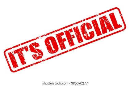 35,471 It&#039;s official Images, Stock Photos &amp; Vectors | Shutterstock