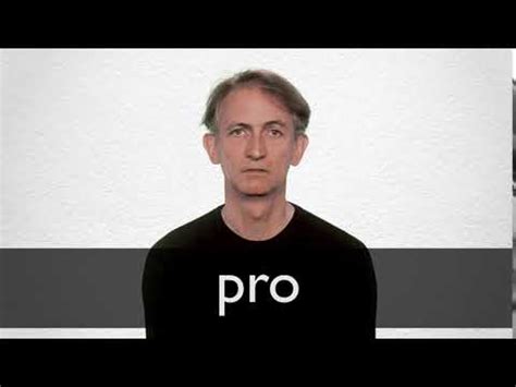 PRO definition and meaning | Collins English Dictionary