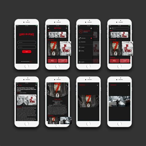 UI Design for Game News App on Behance