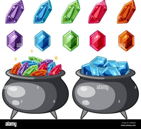 Set of game elements illustration Stock Vector Image &amp; Art - Alamy