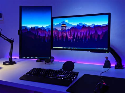 Best Gaming Setup, Computer Desk Setup, Computer Gaming Room, Gaming ...