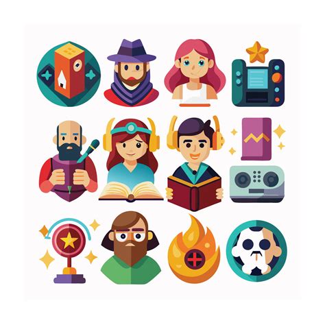 Realistic Gaming and Esports Different Icons Set 47682738 Vector Art at ...